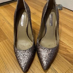 BCBGeneration sequin party heels size 6